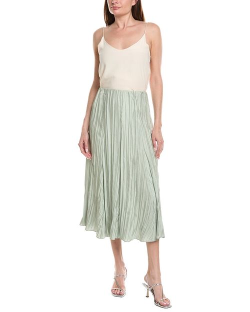 Crinkled Paneled Maxi Skirt