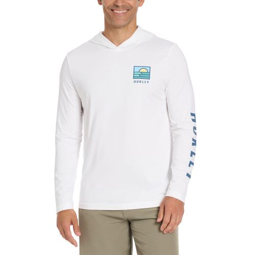 Men's Hooded Uv Tee White XL:- White