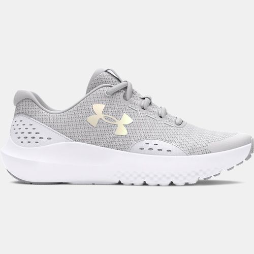 Under Armour Surge 4 Girls' Running Shoes Halo Gray / White / Iridescent
