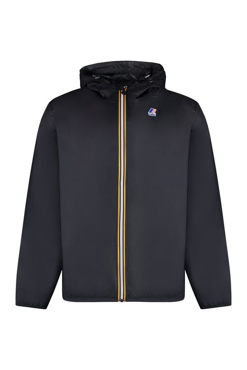 Packable Hooded Nylon Jacket for Men