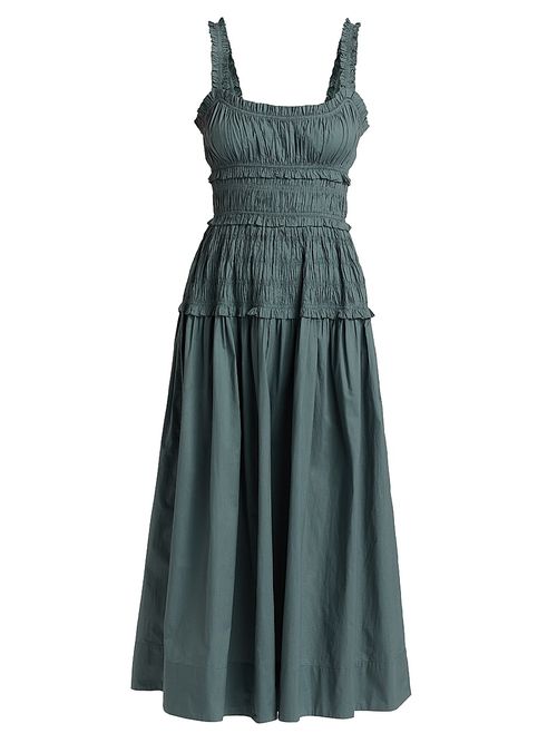 Women's Marianne Smocked Midi-Dress - Lagoon