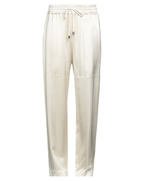Woman Pants Ivory Size 10 Viscose, Wool