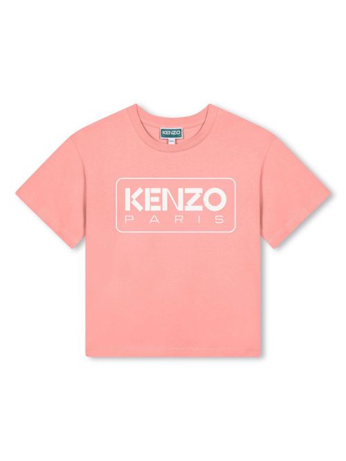 Logo-print cotton shirt - Pink