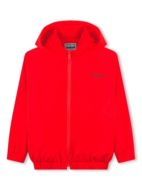 Logo-print jacket - Red