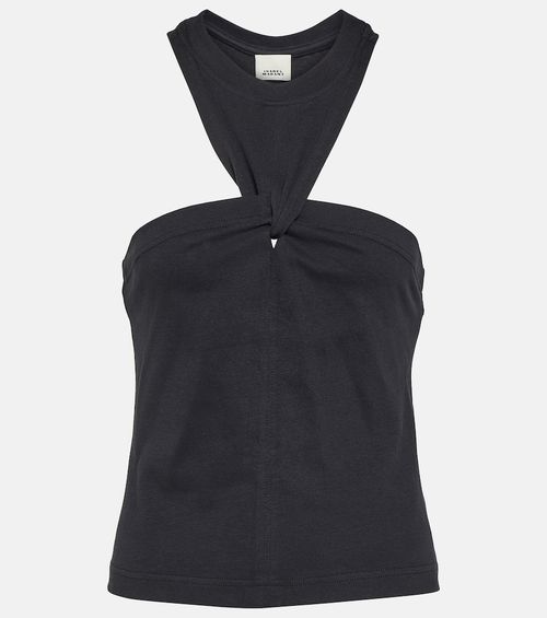 Zineba cotton jersey top