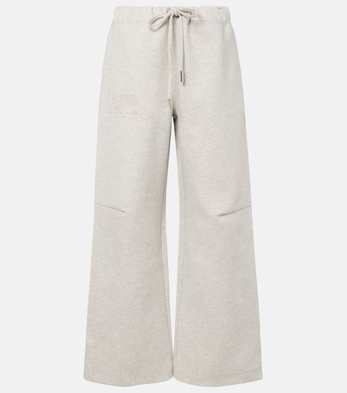 Embossed logo cotton sweatpants