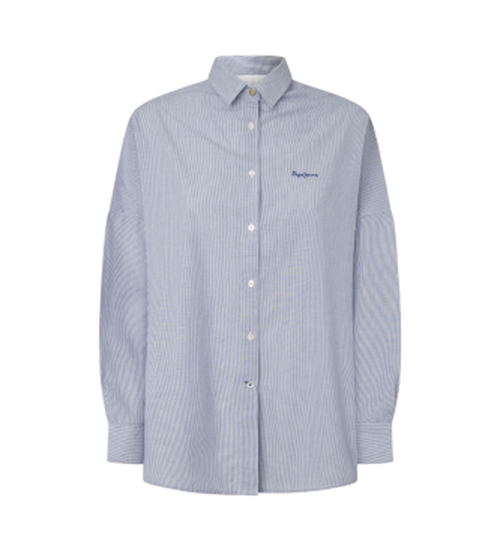 Pepe Jeans for woman. PL304955 Shirt Paulas blue (XS), Casual, Cotton, Long sleeve