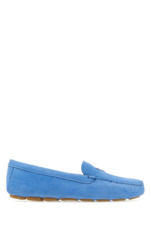 Turquoise Suede Loafers