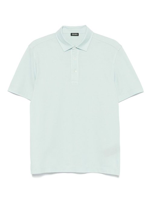 Zegna short-sleeves polo shirt - Blue