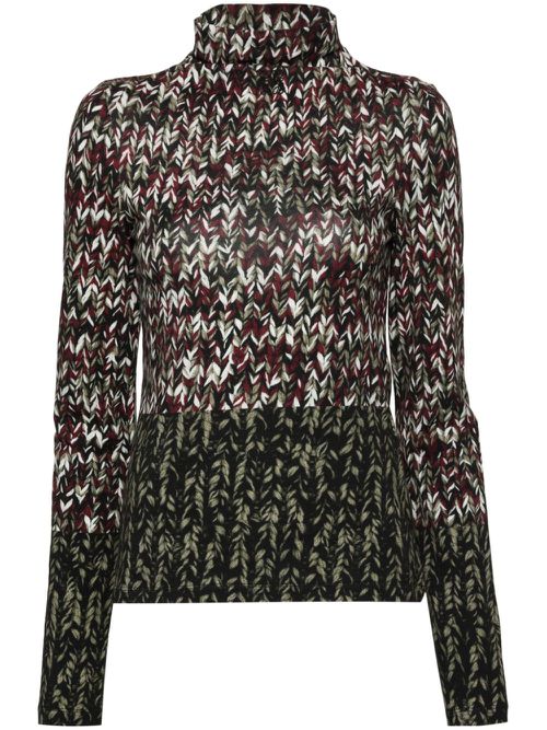 - Jersey Turtleneck Sweater