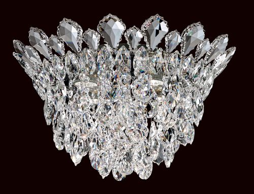 Trilliane Strands 4-Light Flush Mount Ceiling Light in Stainless Stee