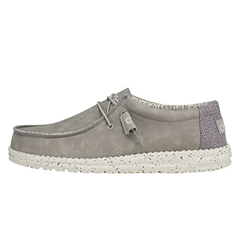 HEYDUDE Men's Wally Fabricated Leather Wide Tan