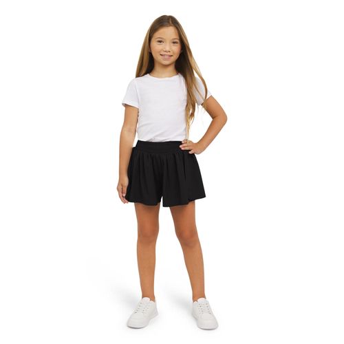 Girls Active Short Black 5:- Black