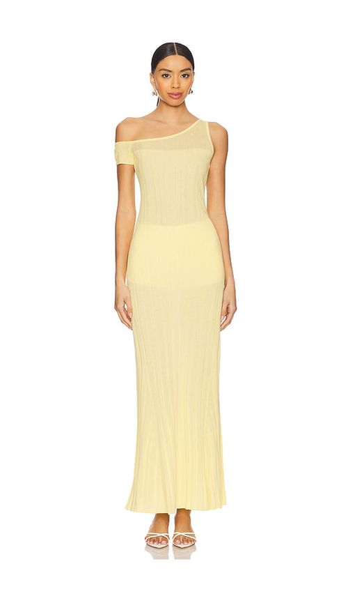 AFRM MAXIKLEID HODA in Yellow. Größe XXS. Also in L, M, S