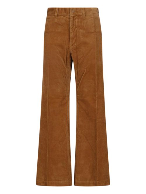 Cotton Stretch Trousers with Contoured Fit