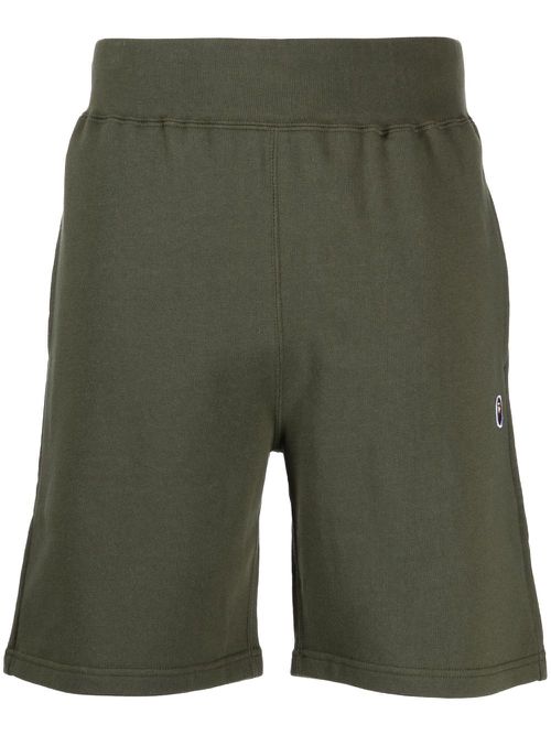 Ape Head One Point cotton shorts - Green