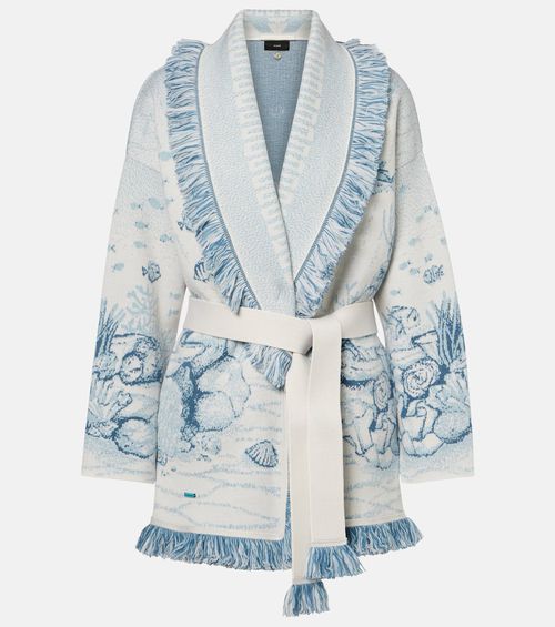 Deep In The Ocean wool-blend cardigan