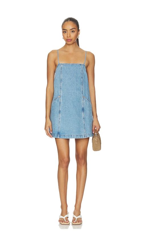 Rolla's vestido deco en color denim-medium S también en XS, M