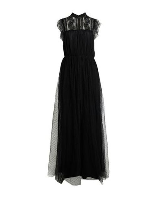 Woman Maxi dress Black Size 6 Polyamide