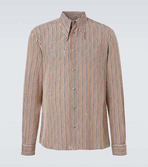 Striped silk shirt