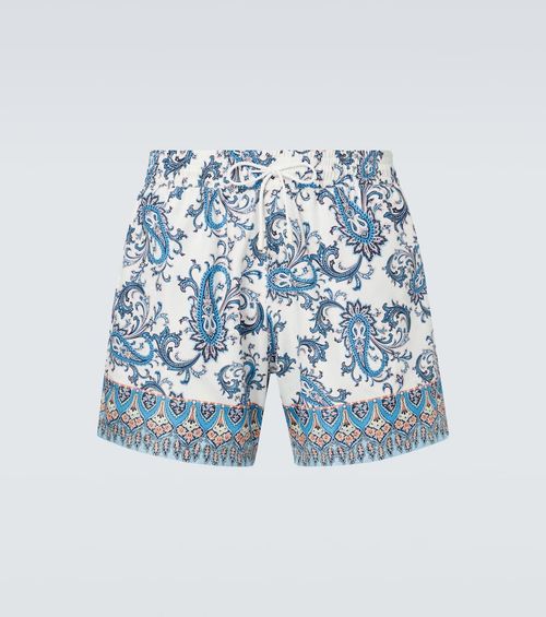 Paisley swim trunks