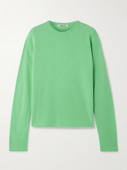 Cashmere And Silk-blend Sweater - Green
