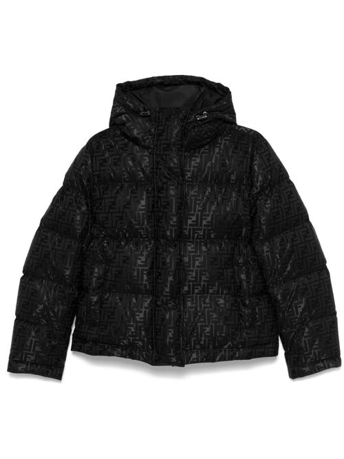 FF-pattern puffer jacket - Black