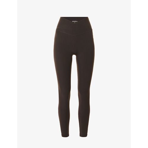 Womens Coffee Bean Ultimate Mid-rise Stretch-woven Leggings 