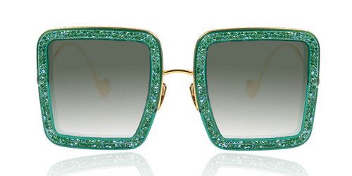 Anna-Karin Karlsson BEAMING SKY Emerald Men's Sunglasses Green Size 52