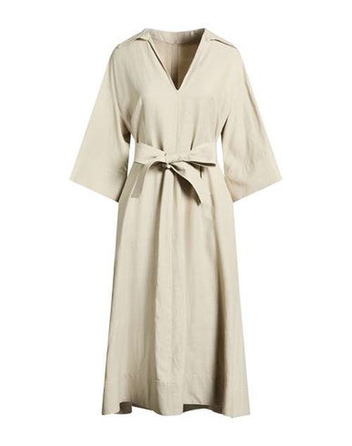 P. a.r. o.s. h. Woman Midi dress Sage green Size XS Viscose, Linen