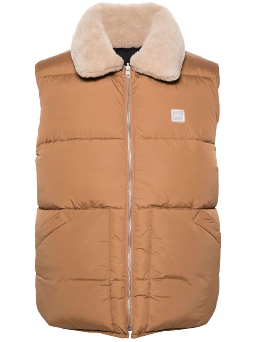 Doudoune Teddy gilet - Brown