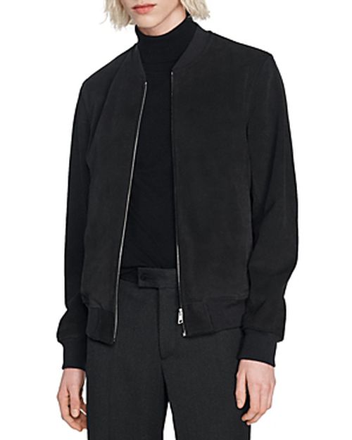Monaco Suede Bomber Jacket