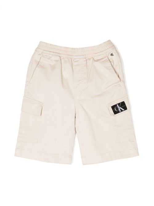 Logo-patch bermuda shorts - Neutrals