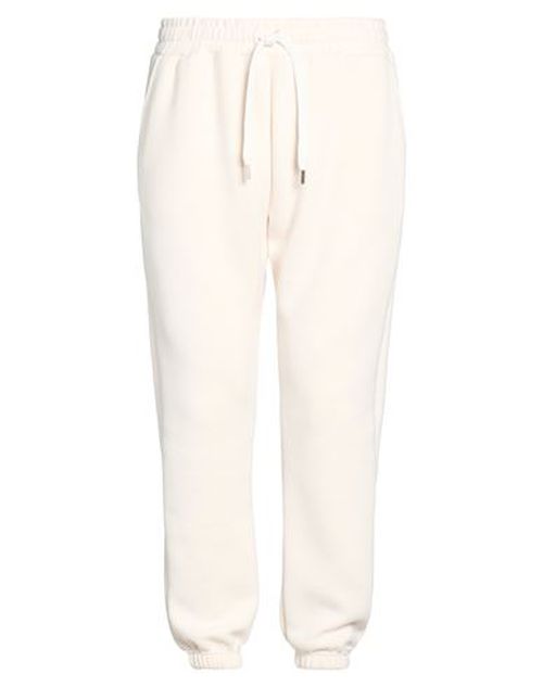 Man Pants Cream Size L Polyester, Viscose, Elastane