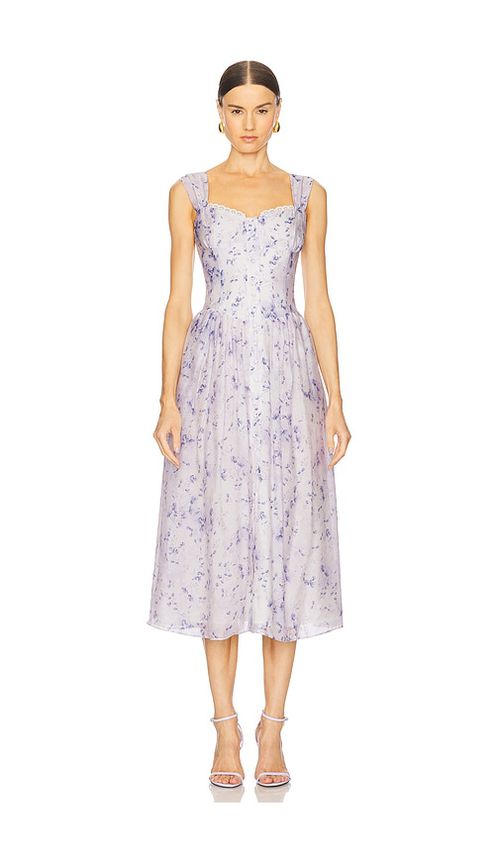 Bardot MIDI-KLEID MALEA in Blue. Größe 8. Also in 10, 12, 2