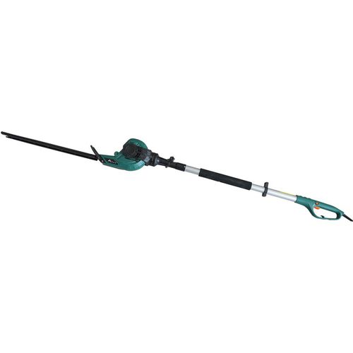 450W Corded Pole Hedge Trimmer - 555mm Blade 4-Position Pivoting Head