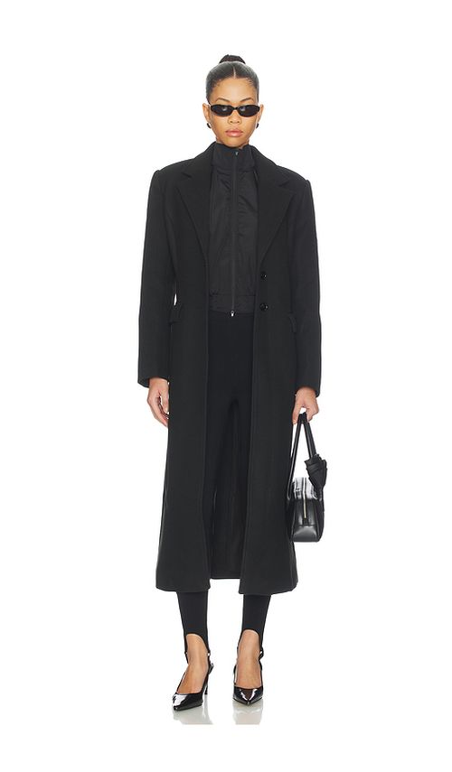 Elodie the Label Cindy Coat in Black. L. Also in XS
