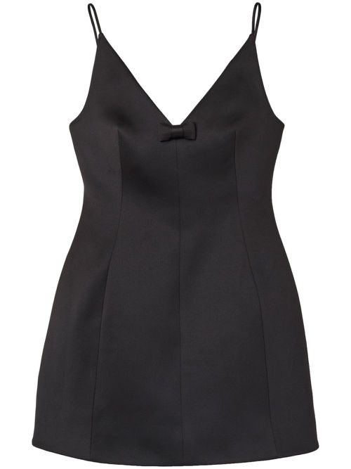 The Satin Bow dress - Black