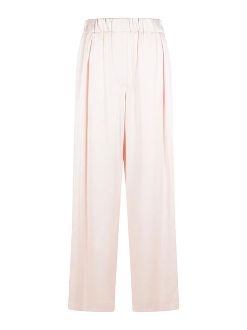 Pink Acetate Blend Trousers