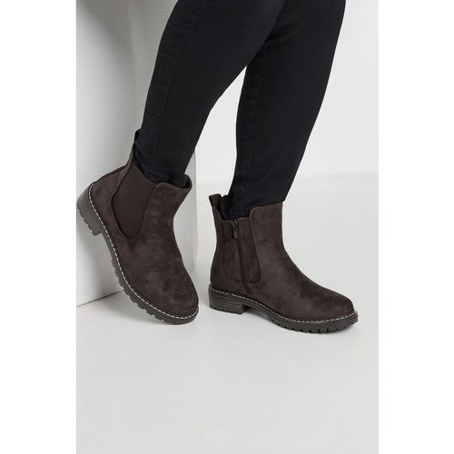 Extra Wide Fit Faux Suede Chelsea Boots