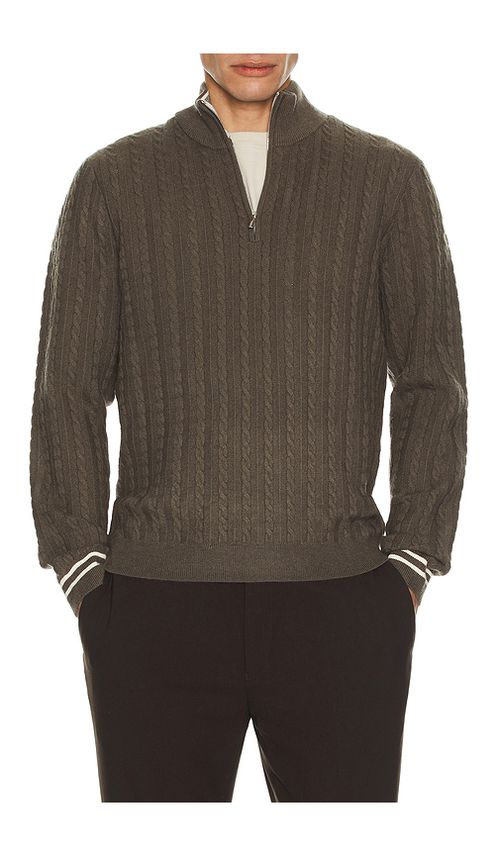 Reiss Tuscano Quarter Zip Sweater in Green. L. Also in M, S, XL/1X