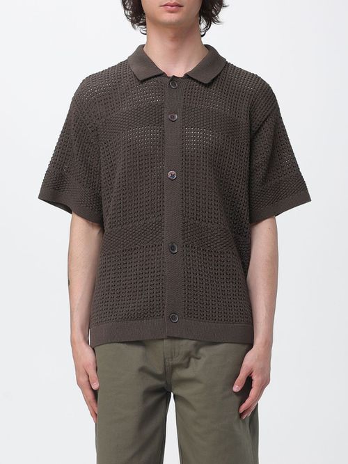Polo Shirt Men color Brown