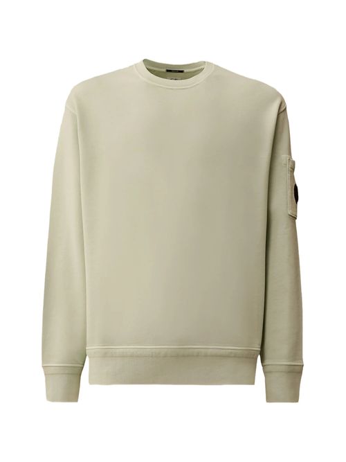 -Inspired Cotton Crewneck Sweatshirt with Magnifying Pocket for Men