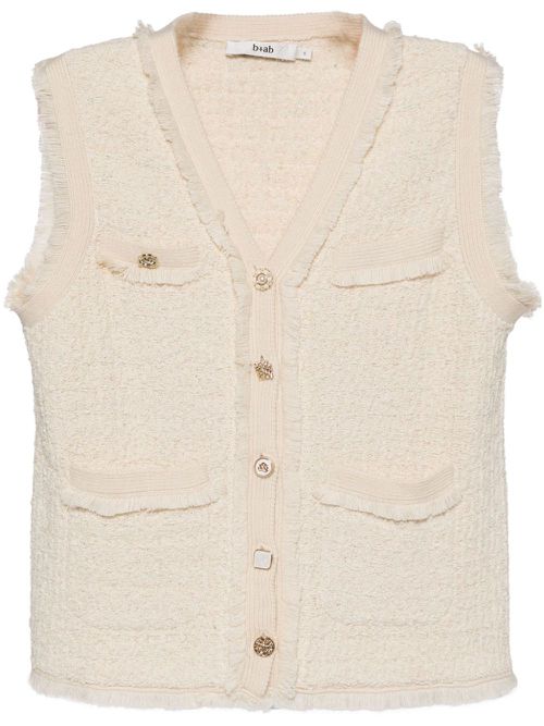 Button-up vest cardigan - Neutrals