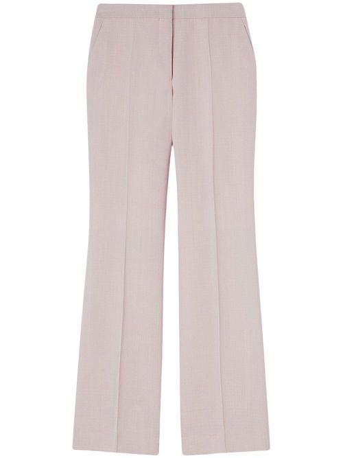 Pressed-crease tailored trousers - Pink