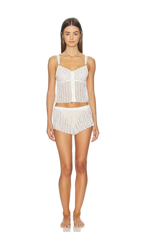 Cosabella Misteriosa Cami & Boxer Pajama Set in White. - S also in