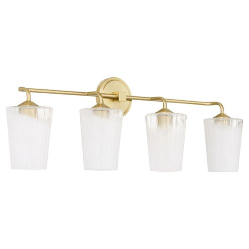 Aged Brass Bathroom Vanity Light from the Providence Collection