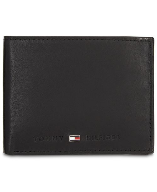 Men's Brax Leather Rfid Traveler Wallet - Black