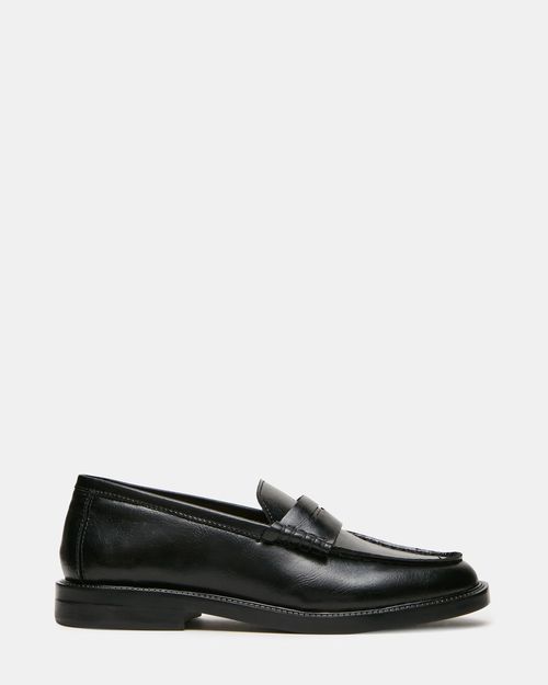 Steve Madden Women's Madison Loafers - Black - - Leather