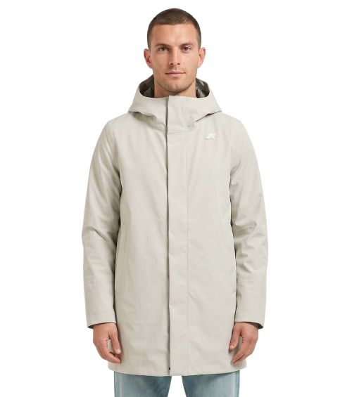 Light Grey Hood Parka Jacket